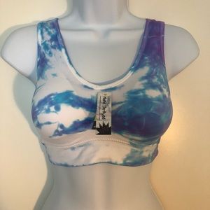 Coobie Sports Bra Blue Tye Dye